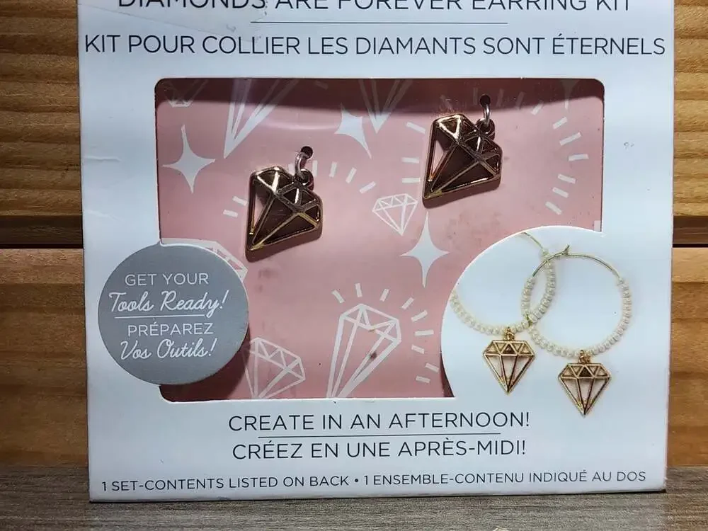 Diamonds Are Forever DIY Earring Kit Mini Kit MBK41464